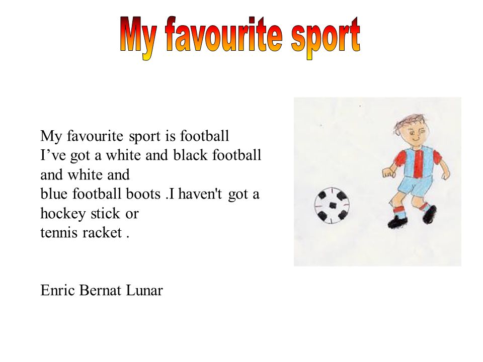 Favorite sport football